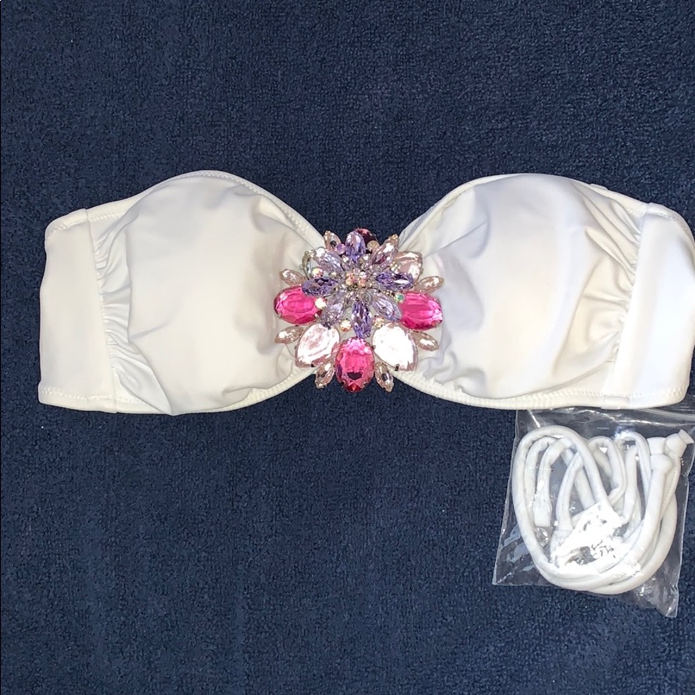 Victoria’s Secret Bandeau bikini top white